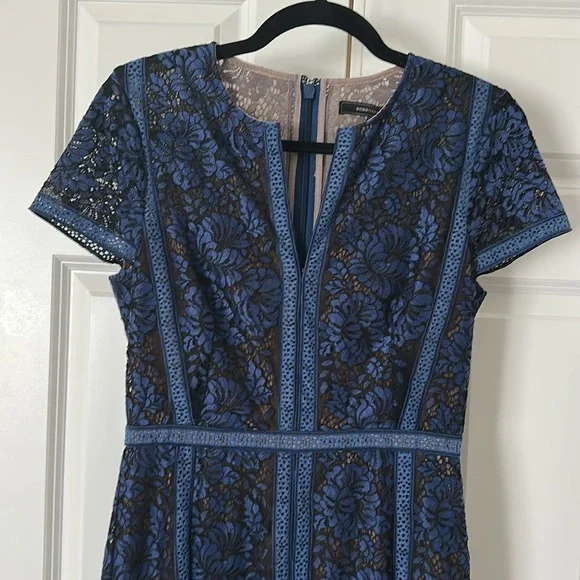 BCBGMaxAzria Cailean Midnight Blue Lace Dress - Picture 5 of 15